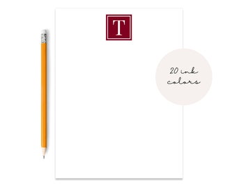 Personalized Monogram Notepads, Customized Notepads, Personalized Stationery
