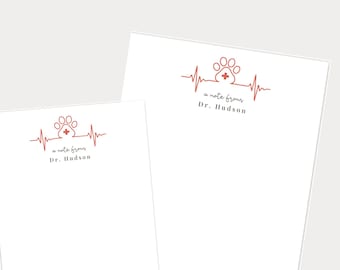Gepersonaliseerde notitieblokken dierenarts, gepersonaliseerd technisch cadeau dierenarts, gepersonaliseerde notitieblokken dierenarts