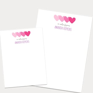 Personalized Name Notepads, Valentine's Day Gift, Customized Notepads, Personalized Stationery