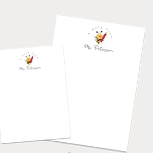 Personalized Teacher Notepads, Teacher Appreciation Gift, Personalized Stationery, A Note From