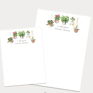 Bloc-notes personnalisés pour amoureux des plantes, Bloc-notes pour amoureux de la nature, Papeterie personnalisée