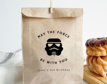 May The Force Be With You Star Wars Party Favor Bags - Birthday Loot Bags