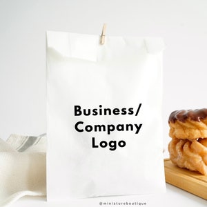 Borse di carta con marchio aziendale all'ingrosso, borse di carta per sandwich con logo aziendale per eventi aziendali