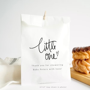 Petit cadeau personnalisé pour baby shower, sacs en papier blancs - C'est un garçon - C'est une fille