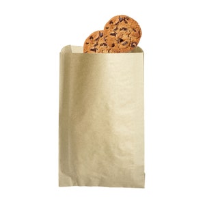 SECONDES - 50 sacs en papier kraft brun moyen 5 x 8, sacs pour cadeaux de mariage, sacs de gâteries de fête - prêt à expédier
