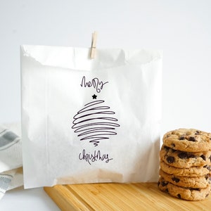 Sacs cadeaux de fête blancs résistants à la graisse pour les fêtes de Noël (paquet de 10 sacs) - Prêts à être expédiés !