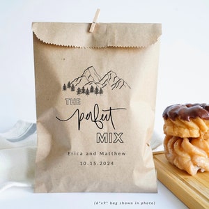 The Perfect Mix - Personalized Wedding Favor Bags - Trail Mix Bags