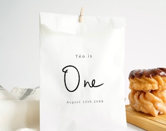 Erste Geburtstags-Gastgeschenke - One Birthday Favor Bags - Danke Cookie Bags