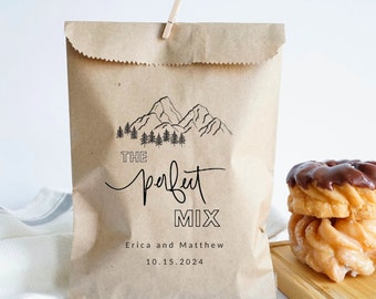 The Perfect Mix - Personalized Wedding Favor Bags - Trail Mix Bags