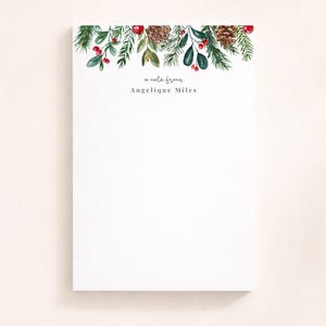 Bloc de notas navideño personalizado, papelería navideña, bloc de notas personalizado