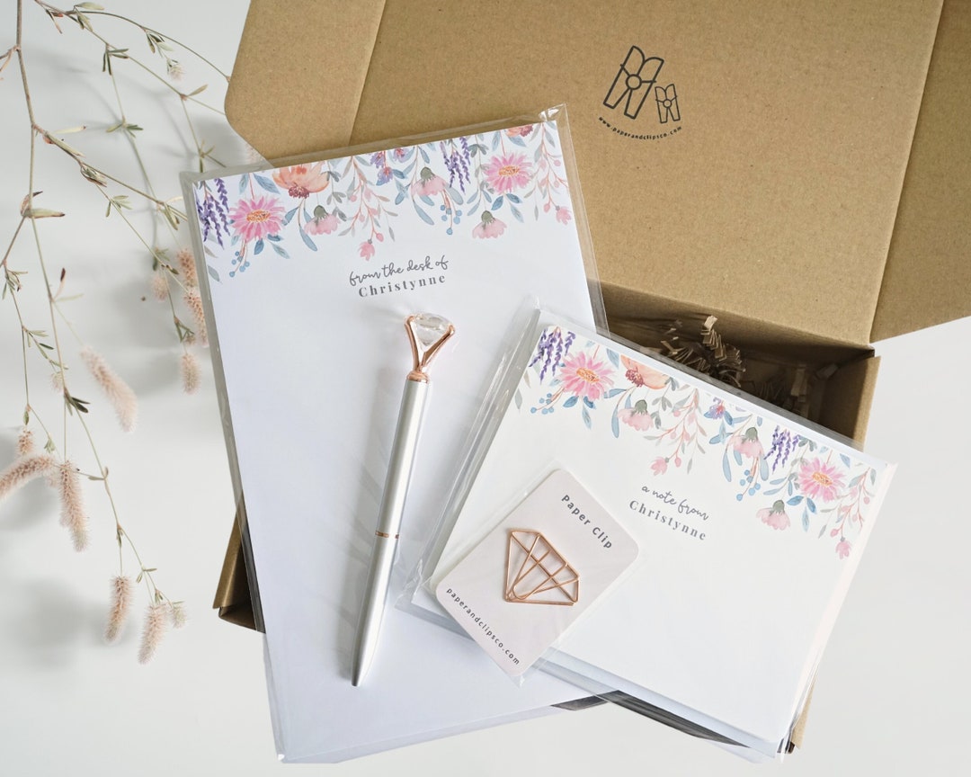Personalized Stationery Gift Set for Her, Gift for Mom, Valentine's Day ...