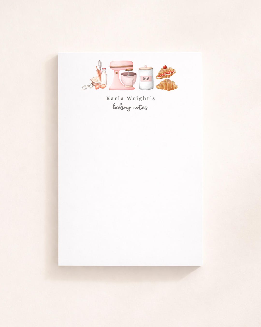 Kitchen Personalized Notepads, Baker Gift, Chef Notepad, Cook ...