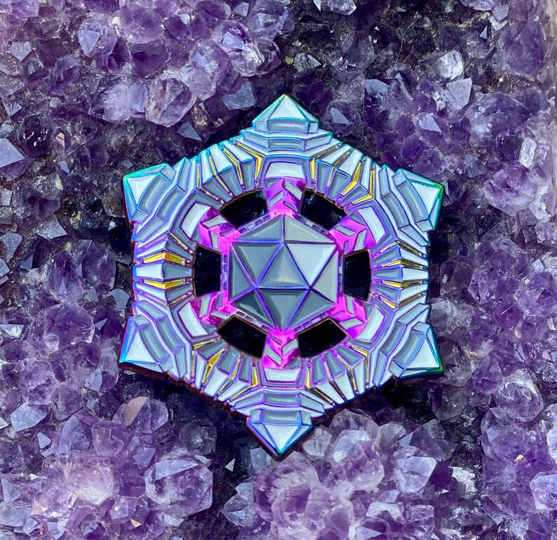 Ico-Mecha-Hedron Hat Pin