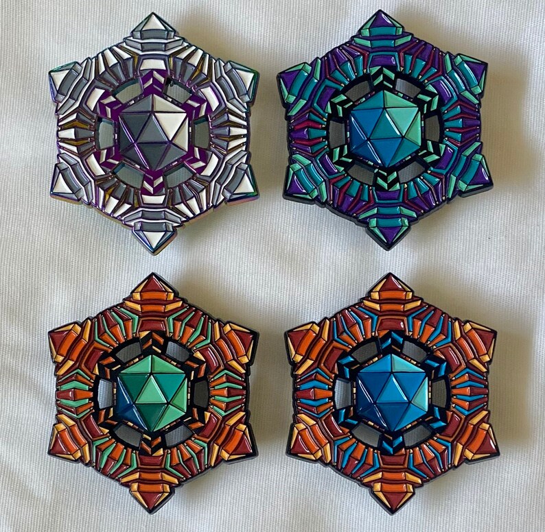 Ico-Mecha-Hedron Hat Pin