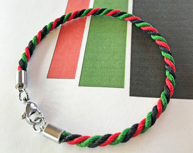 Red black green bracelets Clearance