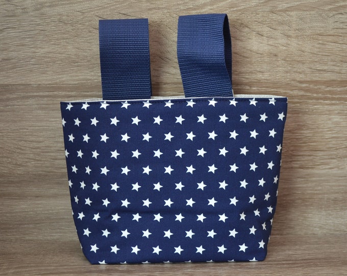 Wheel bag stars, steering wheel bag, bed bag, material cotton & oilcloth, bicycle bag, scooter bag, utensil, handmade