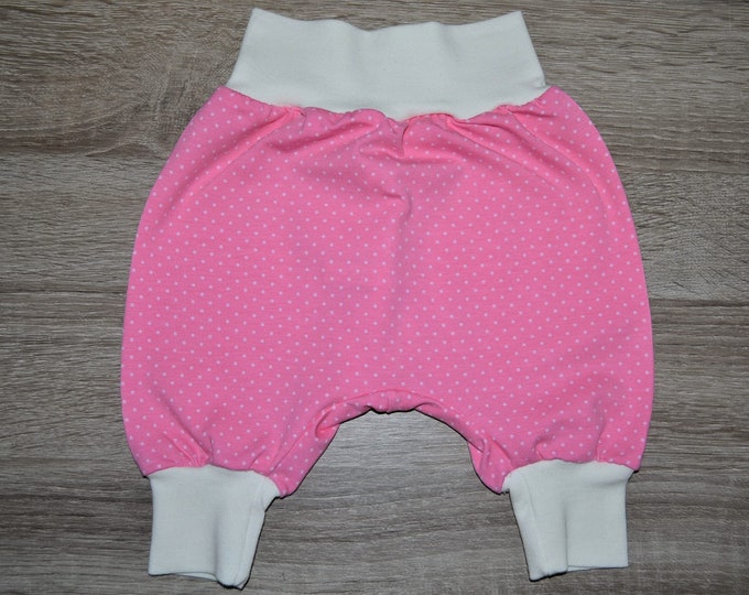 Pump pants white dots size. 44-50 cm, pump pants for twins, baby pants, newborn pants, pump pants baby, pump pants dots,