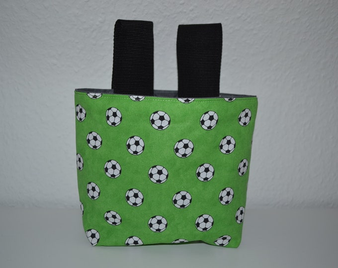 Wheel bag football, steering wheel bag, bed bag, material cotton & oilcloth, bike bag, scooter bag, Utensilo, handmade