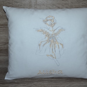 Angel pillow, guardian angel name pillow, angel pillow, baptism pillow angel, children&#39;s pillow guardian angel, cuddly pillow angel, birth pillow angel