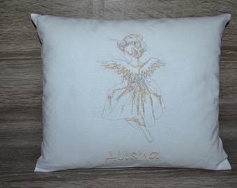 Pillow angel, name pillow guardian angel, angel pillow, baptism pillow angel, children's pillow guardian angel, cuddly pillow angel, birth pillow angel