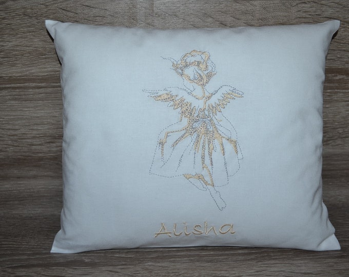 Angel pillow, guardian angel name pillow, angel pillow, baptism pillow angel, children's pillow guardian angel, cuddly pillow angel, birth pillow angel