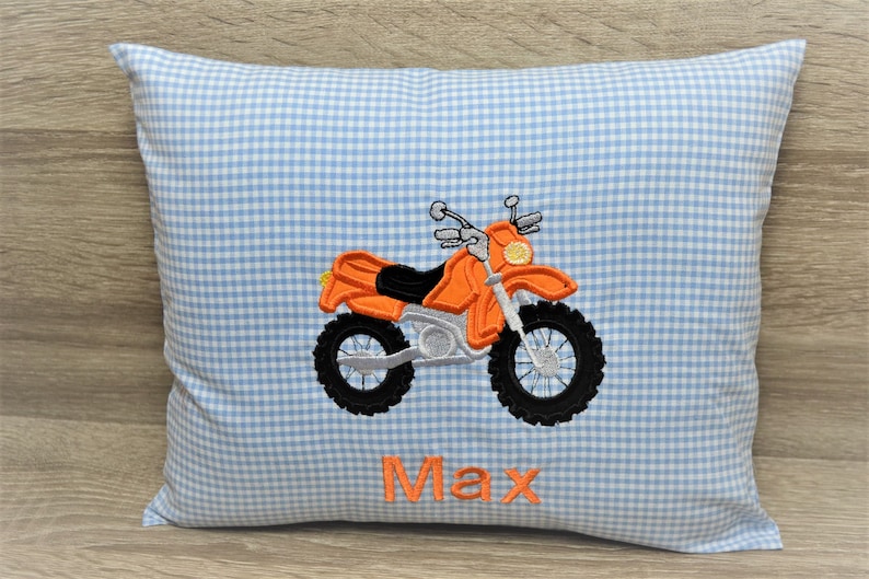 Pillow Motorcycle 30 X 25 Cm, Motorcycle Pillow, Enduro Pillow, Bike