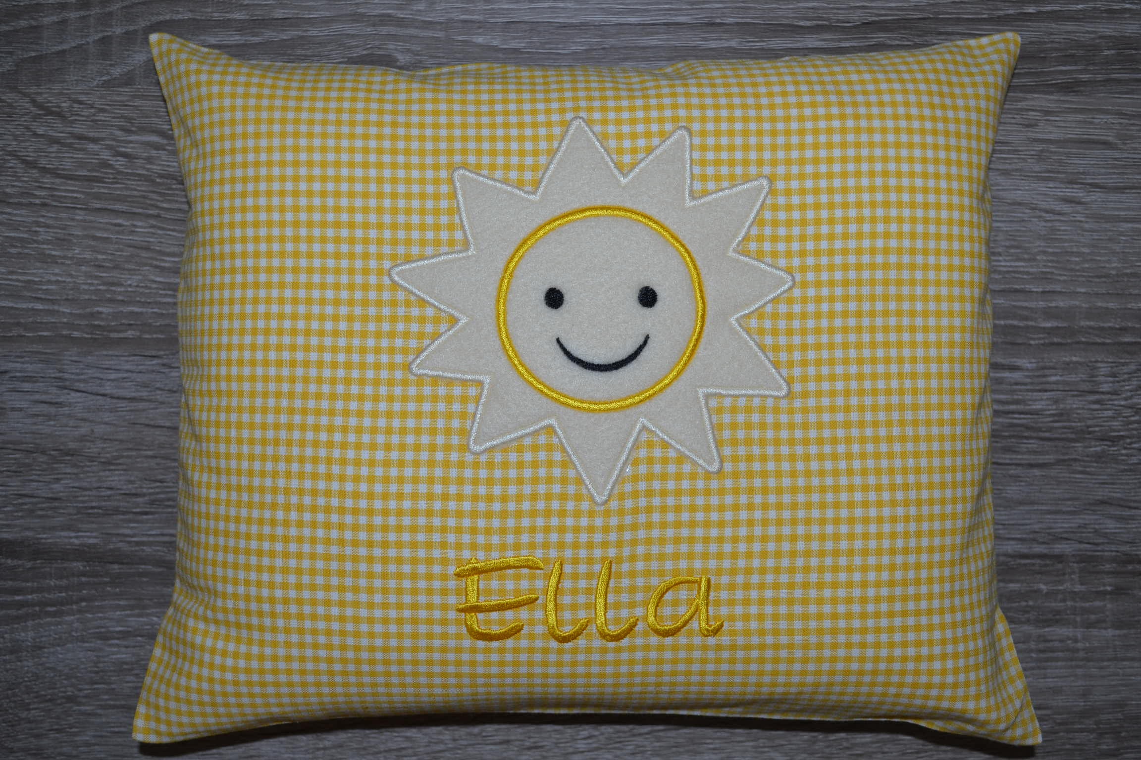 Pillow sun, sun pillow, pillow with sun, name pillow with sun, handmade