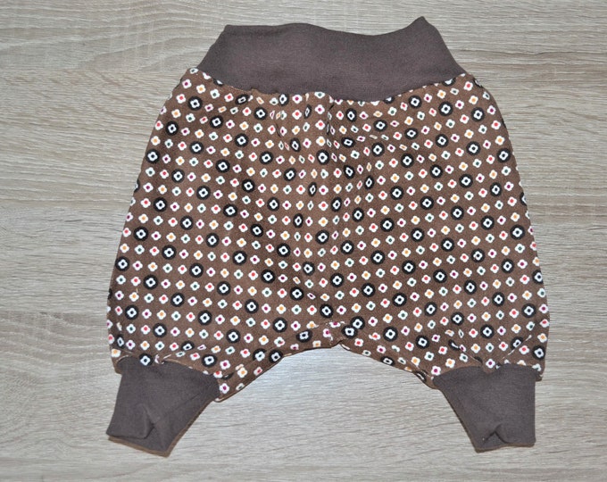 Pump pants fine corduroy size. 50-56, bloomers flowers, baby pants, newborn pants, bloomers baby, bloomers flowers, handmade