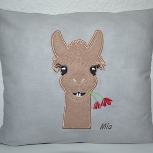 Almohada llama, almohada llama, almohada llama, almohada nombre llama, almohada camello, almohada llama con nombre, almohada nombre alpaca, almohada decorativa llamas, hecho a mano