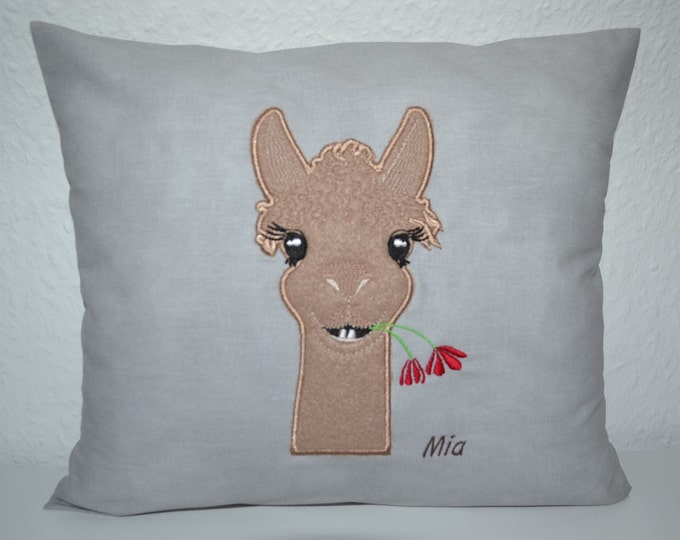 Pillow llama, llama pillow, llama pillow, name pillow llama, camel pillow, llama pillow with name, name pillow alpaca, decorative pillow llamas, handmade
