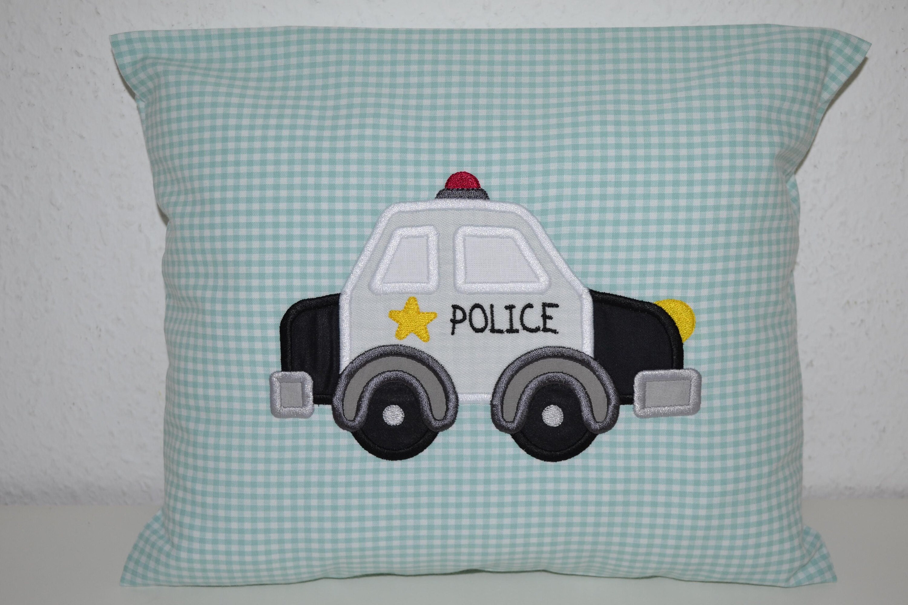 Pillows police, police car, police pillow, handmade