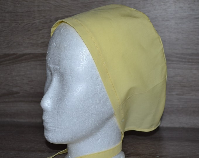 Surgical cap uni yellow, scrub cap, bandana, peeling cap, chef's cap, cosmetic cap, surgical caps, handmade