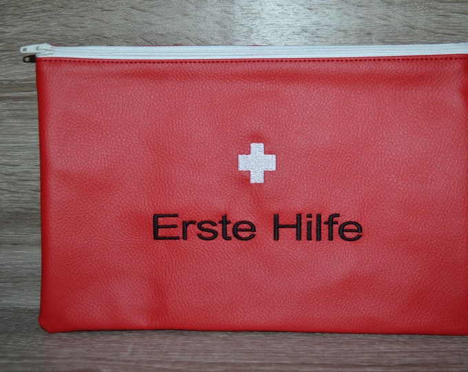 Medicine bag, emergency bag, first aid bag, pouch, wash bag, money bag, wellness bag, pharmacy bag, handmade