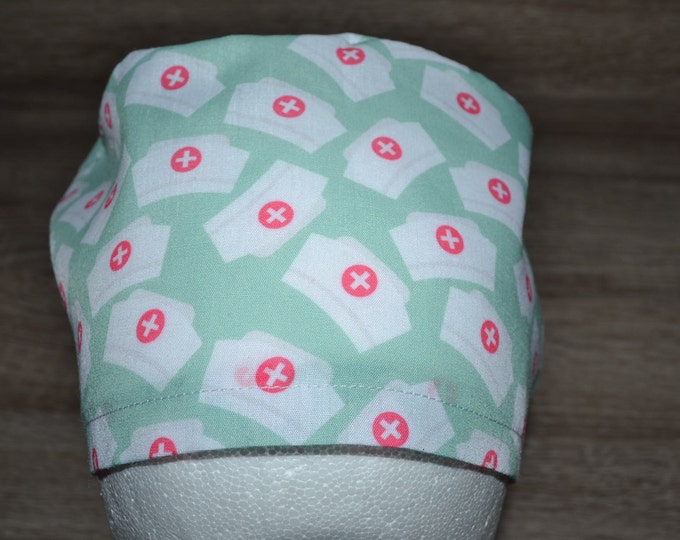 Surgical cap, terry cloth band, scrub cap, cosmetic cap, chef's cap, bandana, peeling cap, surgical caps, mint with caps, handmade