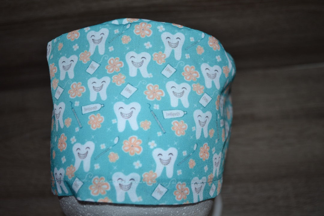 Generisch Halloween Drucken Op haube Verstellbar mit Knopf OP Haube Stoff Unisex Staubhauben Kappe Kopfhauben Kappe Bandana Langhaar Kochmütze Kopfhauben Schönheit Arbeitskappe Headwear Turban Cap