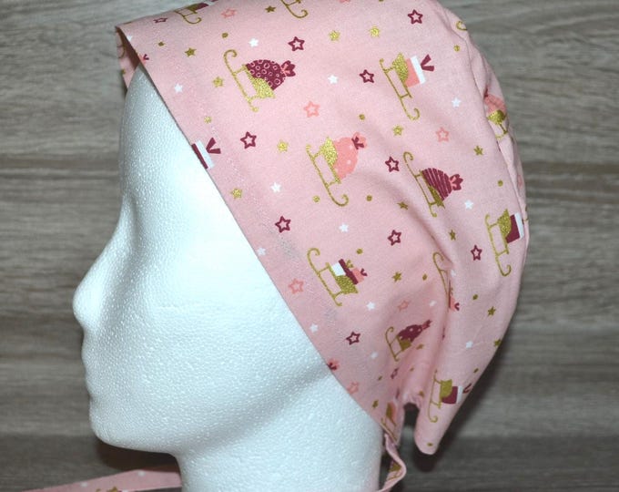 Surgical cap with terry cloth band, scrub cap, bandana, cosmetic cap, peeling cap, chef's cap, Christmas surgical caps, winter cap, surgical cap