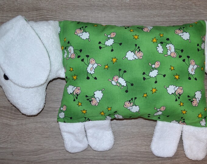 Pillow sheep, lamb pillow, sheep pillow, name pillow in sheep shape, baptismal pillow sheep, birth pillow sheep, sheep pillow, handmade