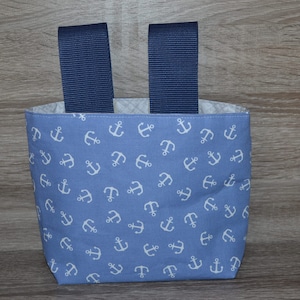 Wheel bag Anker, steering wheel bag, bed bag, material cotton & oilcloth, bicycle bag, scooter bag, utensil, handmade