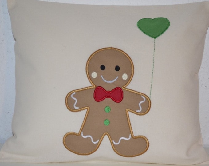 Gingerbread woman or gingerbread man pillow, gingerbread man pillow, gingerbread, gingerbread, gingerbread pillow, Christmas pillow