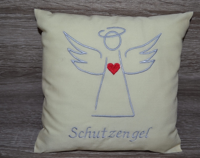 Doll pillow guardian angel 20 x 20 cm, guardian angel pillow, name pillow angel, pillow with name, baptism pillow guardian angel, birth pillow angel