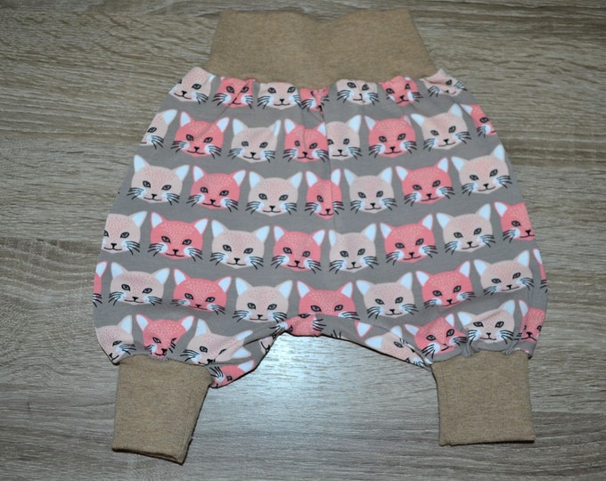 Pump pants cat size. 44-50 cm, bloomers for twins, baby pants, newborn pants, bloomers baby, bloomers cats, handmade