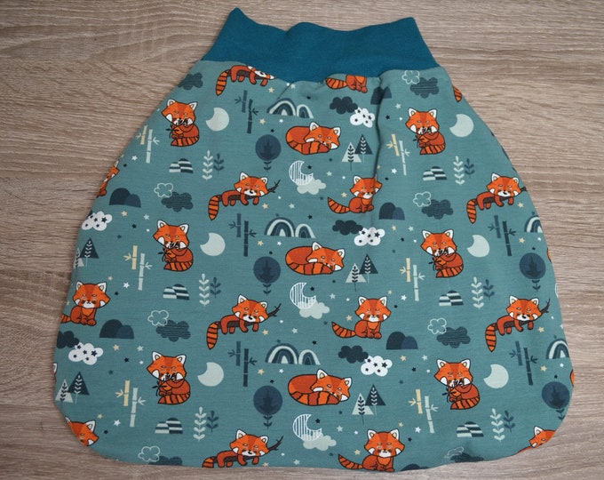 Swaddle bag fox size. 60, romper bag warmly lined, size. 50-68 elastic cuffs to grow with you, sleeping bag, handmade