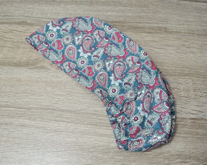 Surgical hood with GUMMIBAND, unisex, bandana, scrub cap, cosmetic hood, Paisley, handmade