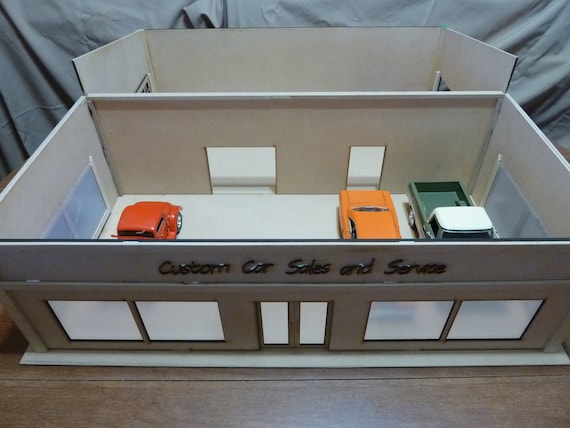 Unfinished 1/24 - 1/25 Scale Model Garage: DIY Display Diorama - Etsy