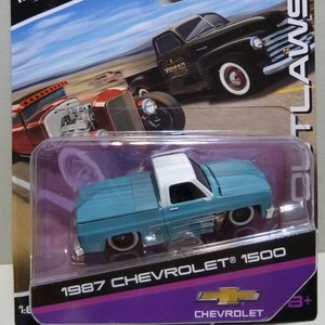 Maisto-1987 Chevrolet 1500 Pick Up Truck 1:64 Diecast Model-Blue