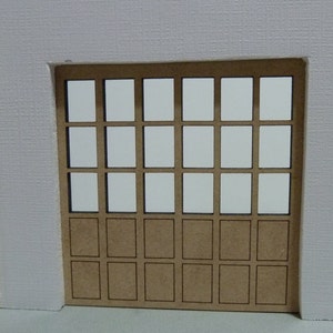 UNFINISHED-1:24 Scale Garage Gas Station Doors 3 Styles and 3 Wood Choices--Your Choice Oak,  Cherry or Walnut