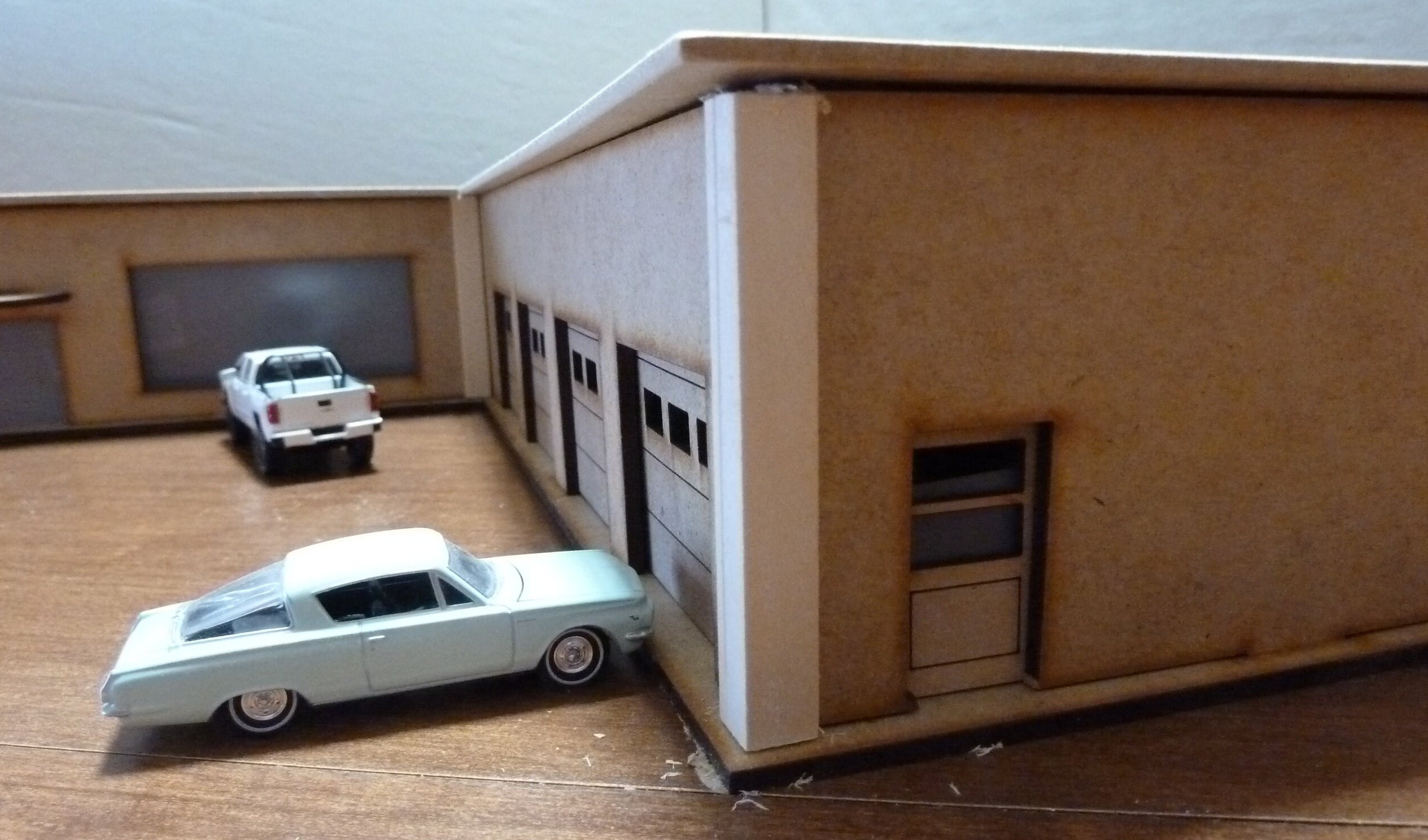 ☆ 1/64 Garage 1/64 Scale Diorama Car Garage Model Repair Workshop Scene