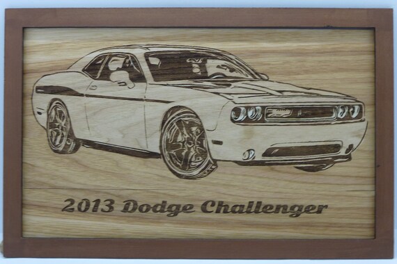 Laser Cut Wood Car Plaques-wall Art-counter Displays-2013 Dodge