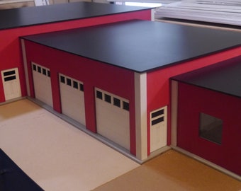 Custom Built Sturdy/Quality Semi/Truck/Car Service Center Garage Easy Assembly 1:18 Diorama 3 Colors