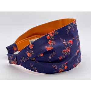 Wide Headband | Fabric Headband for Women | Scarf Retro Headband | Liberty of London Headband | Liberty of London Tana Lawn | Elizabeth